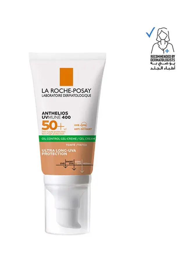 كريم جل لاروش بوساي Anthelios UVMune 400 ملون للتحكم في الزيت بعامل حماية من الشمس SPF50* 50 مل