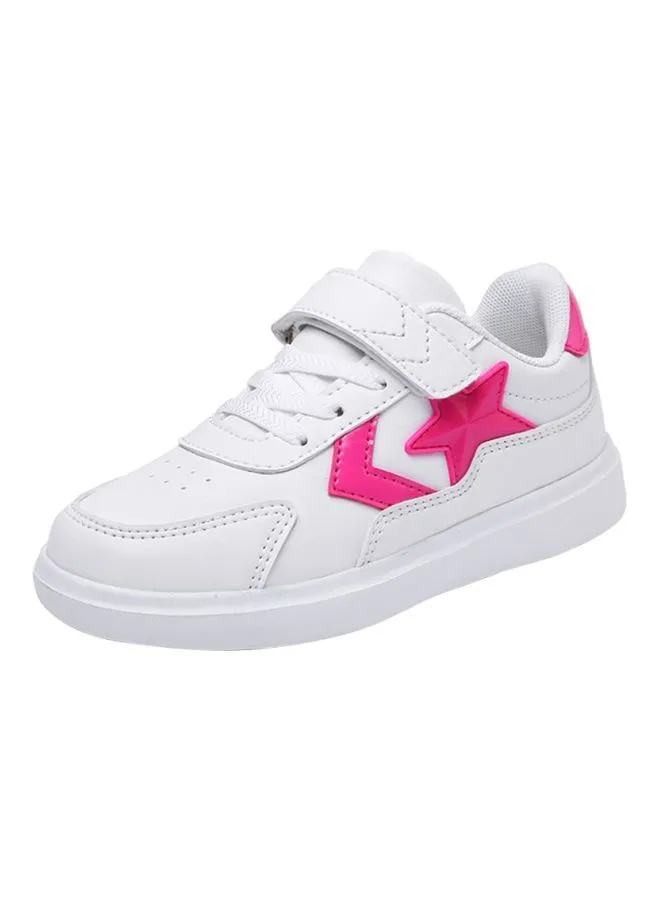 HUSK'SWARE Textured Low-Top Sneakers White/Pink