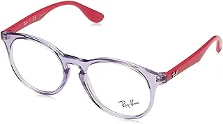 Ray-Ban Junior Unisex-Child 0Ry1554 Optical Frame, Shiny Trasp Violet, 48 EU