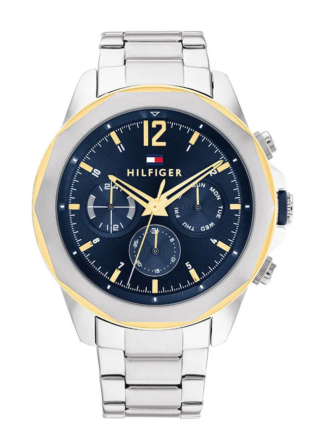 TOMMY HILFIGER Men Analog Round Shape Stainless Steel Wrist Watch 46 mm