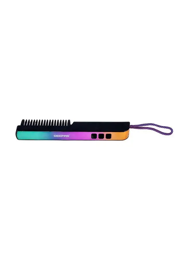 GEEPAS Rechargeable Hair Brush, Cordless- GHBS86056, Ceramic Coating Floating Plate, 1.5-2 Hours Charging Time And More Than 25 Minutes Run Time, Ergonomic Grip Handle Multicolour 29cm