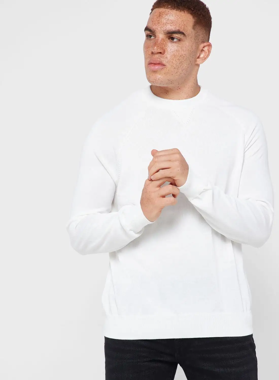 Mango Man Essential Crew Neck Sweater