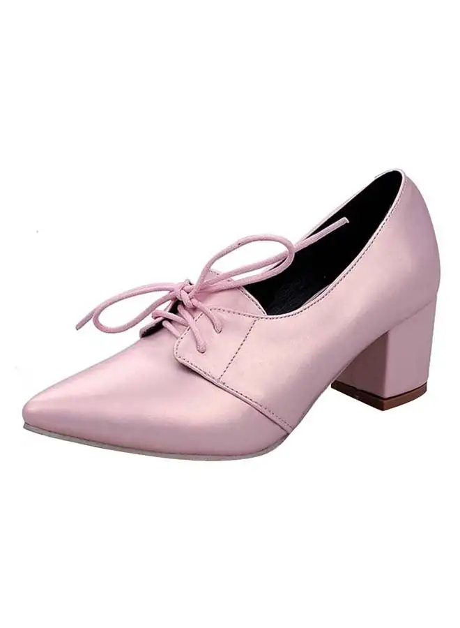 HUSK'SWARE Block Heeled Pumps Pink