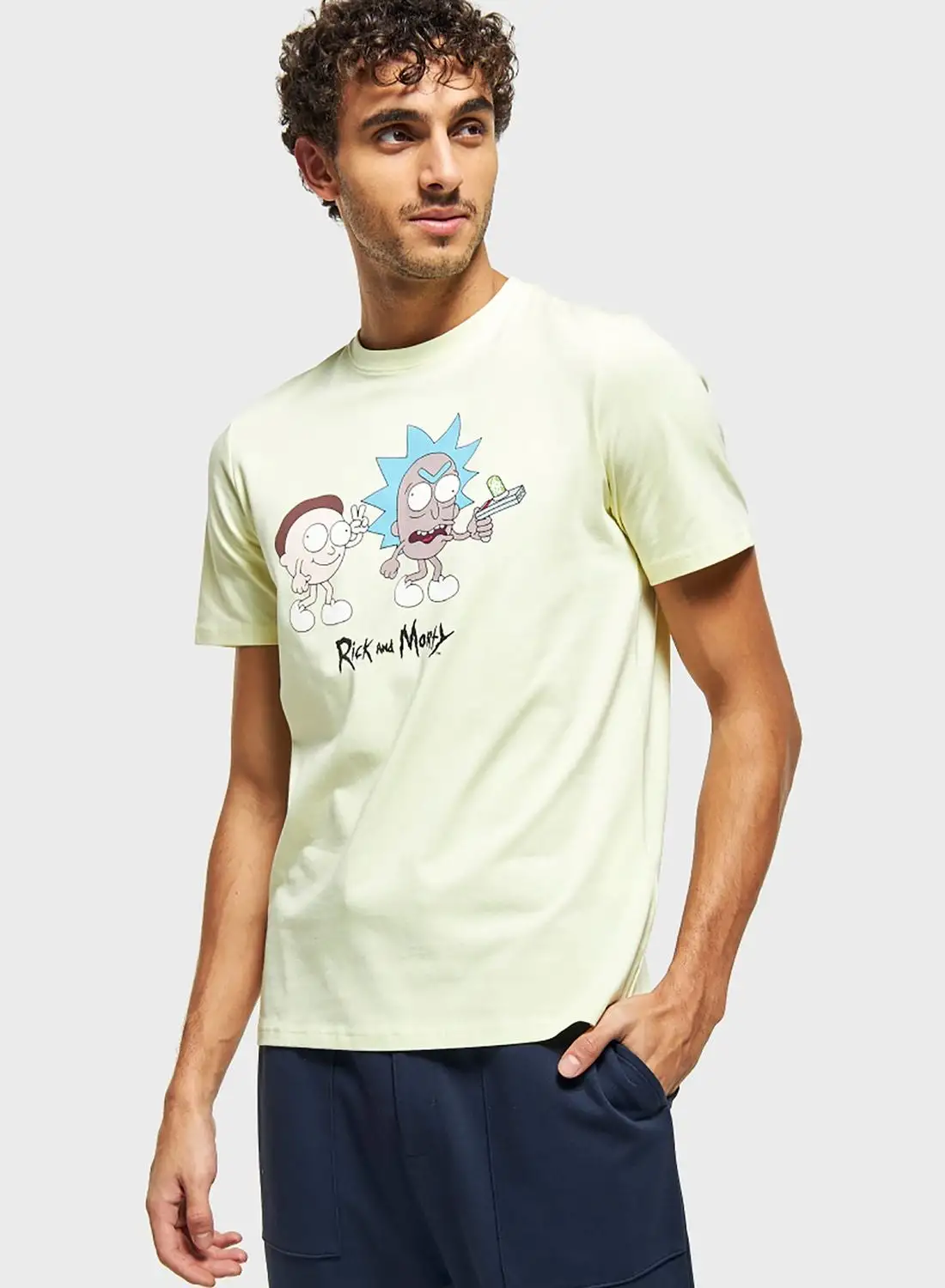 SP Characters Rick And Morty Print T-Shirt