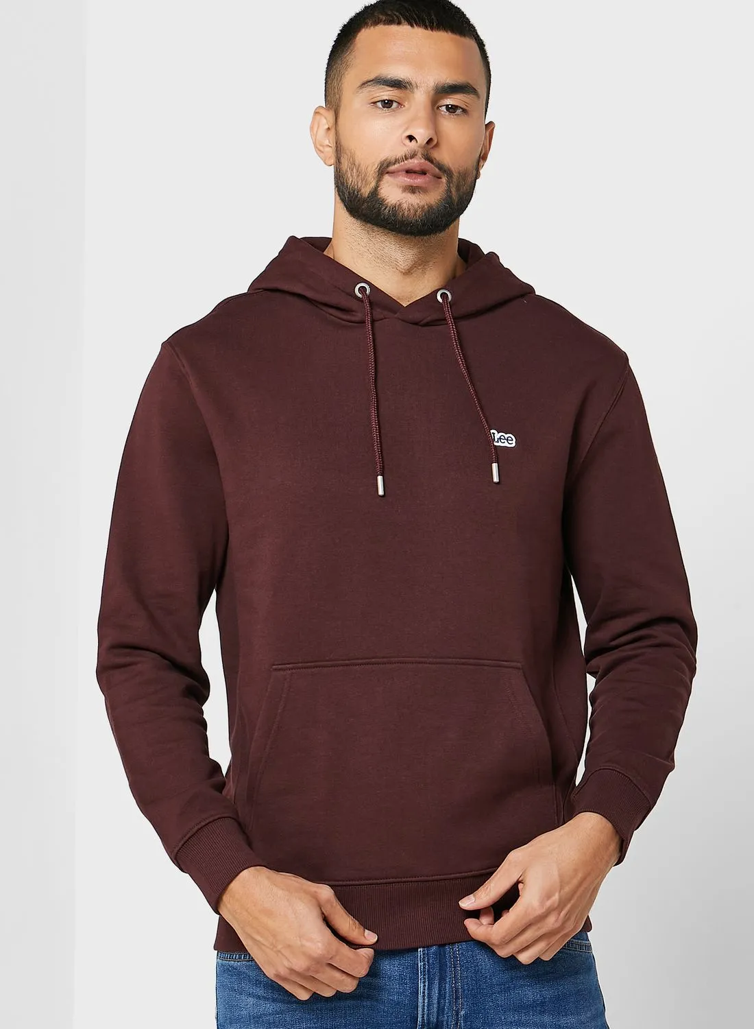 LEE Logo Print Hoodie