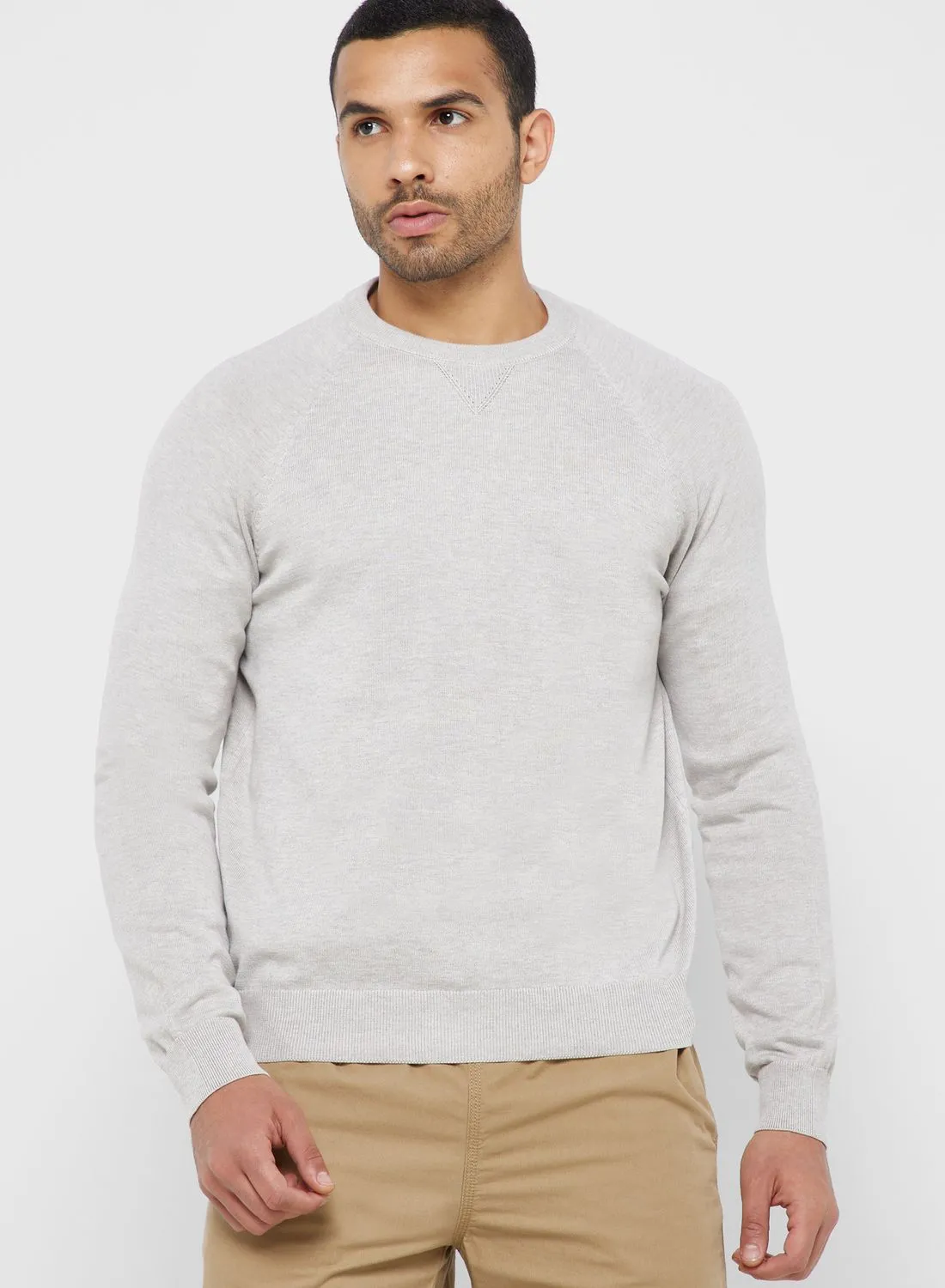 Mango Man Essential Crew Neck Sweater