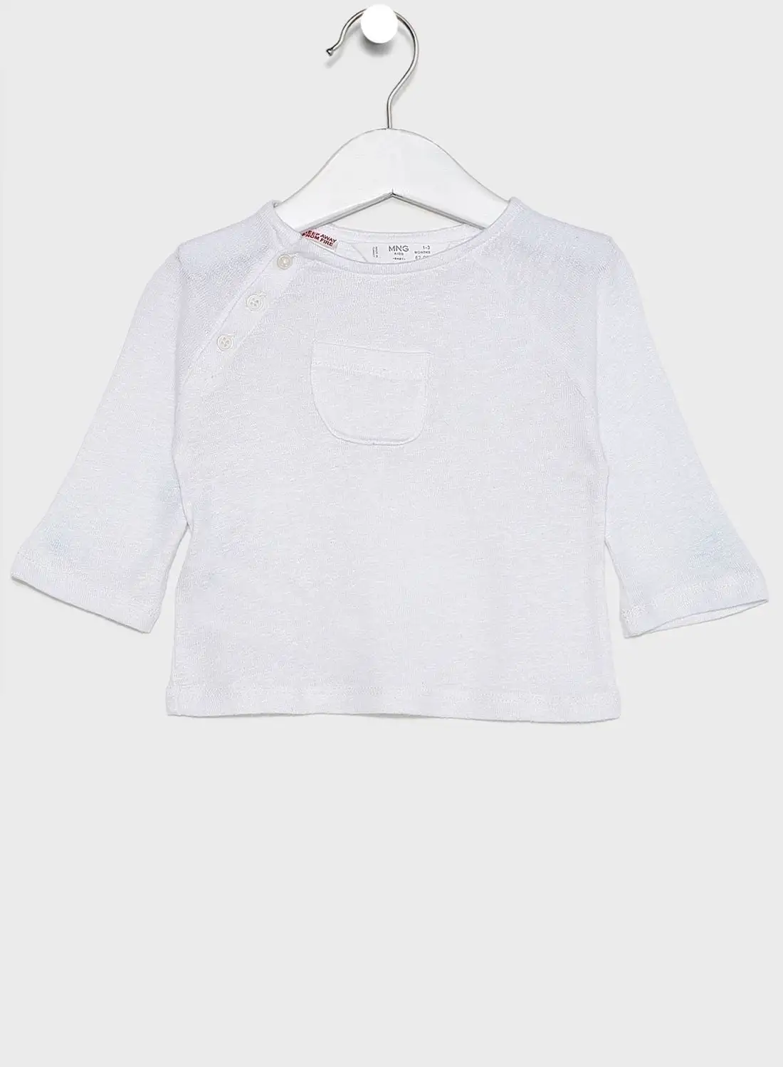 MANGO Infant Pocket Detail T-Shirt