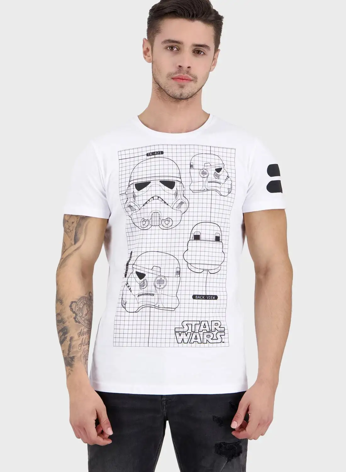 DIFUZED Star Wars Imperial Army Crew Neck T-Shirt