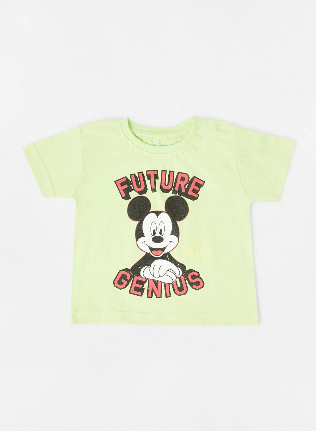 Zarafa Graphic Printed Crew Neck T-Shirt Green