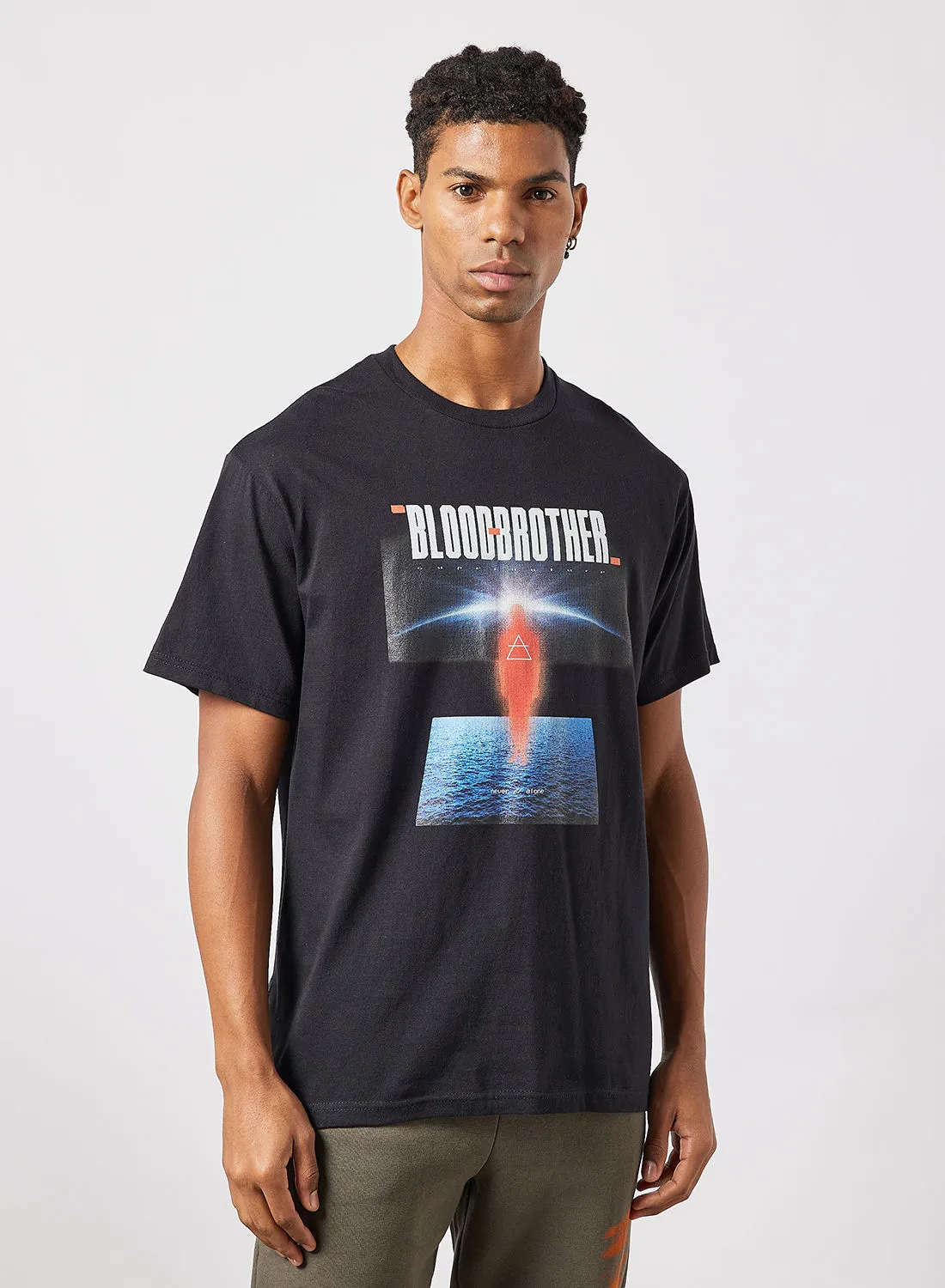 Blood Brother Braemar Graphic T-Shirt Black