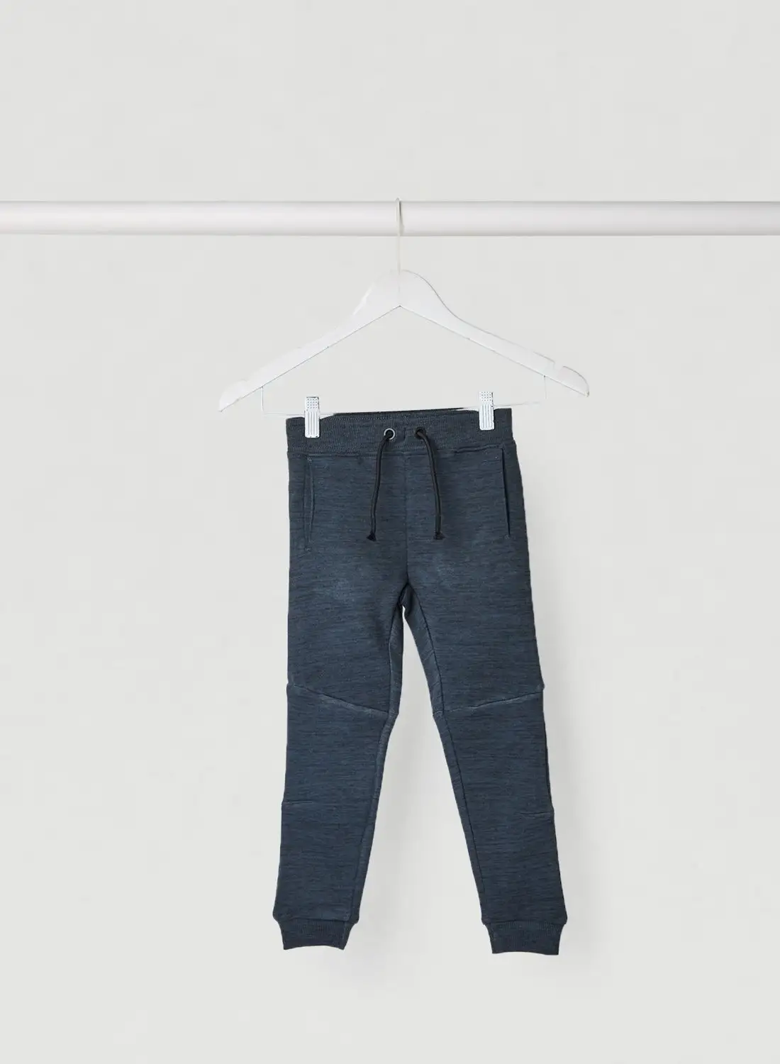 NAME IT Baby / Kids Slim Melange Sweatpants الياقوت الداكن