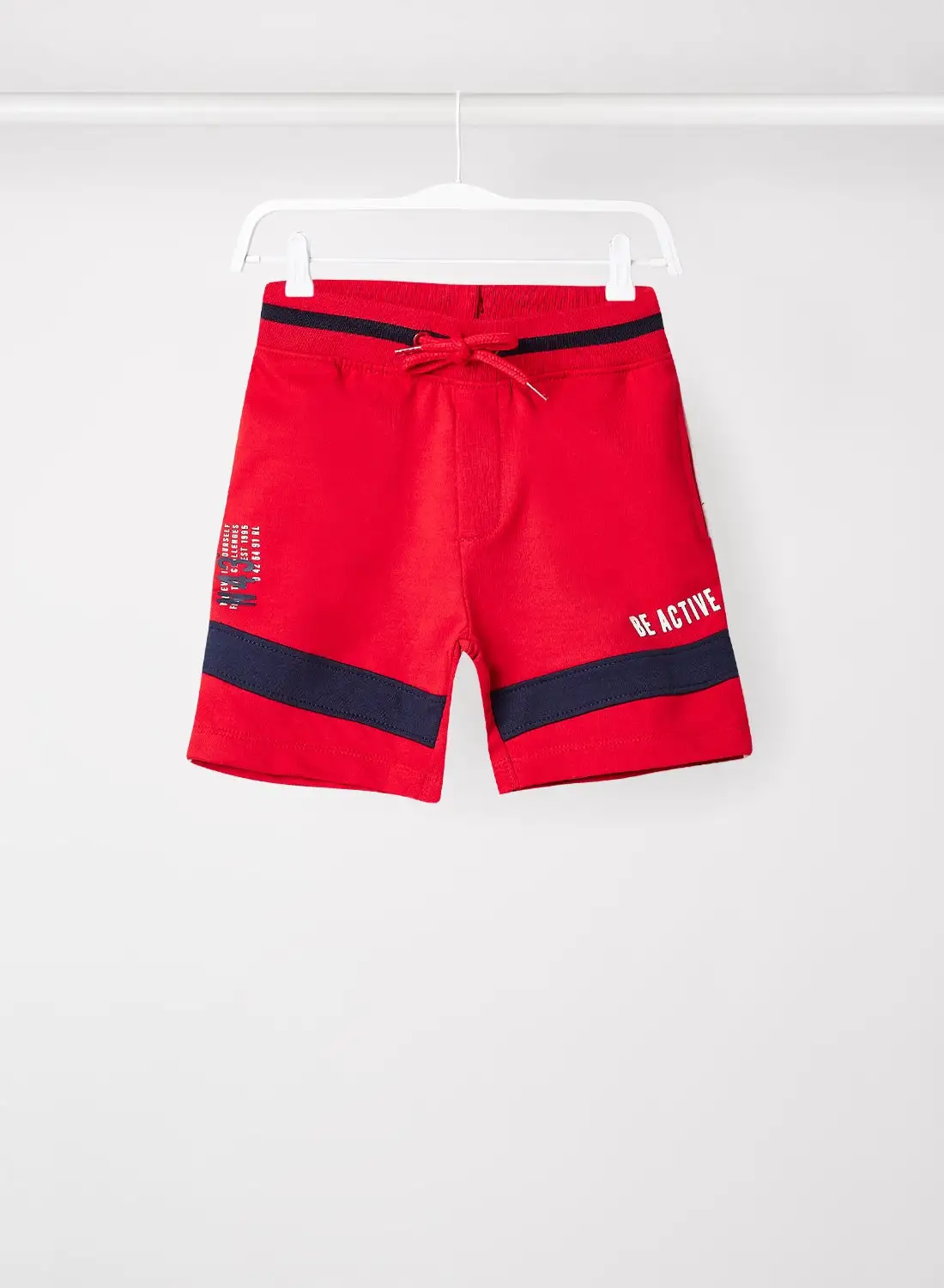 R&B Fashion Mid-Rise Shorts Red