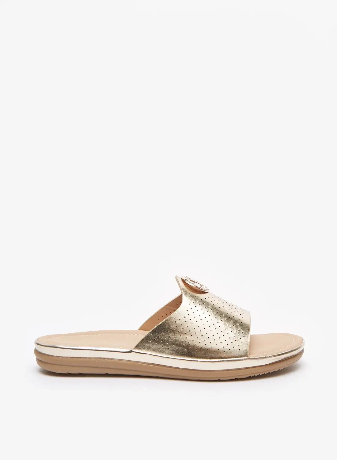 Flora Bella By Shoexpress Womens Textured Slip On Slides Ramadan Collection