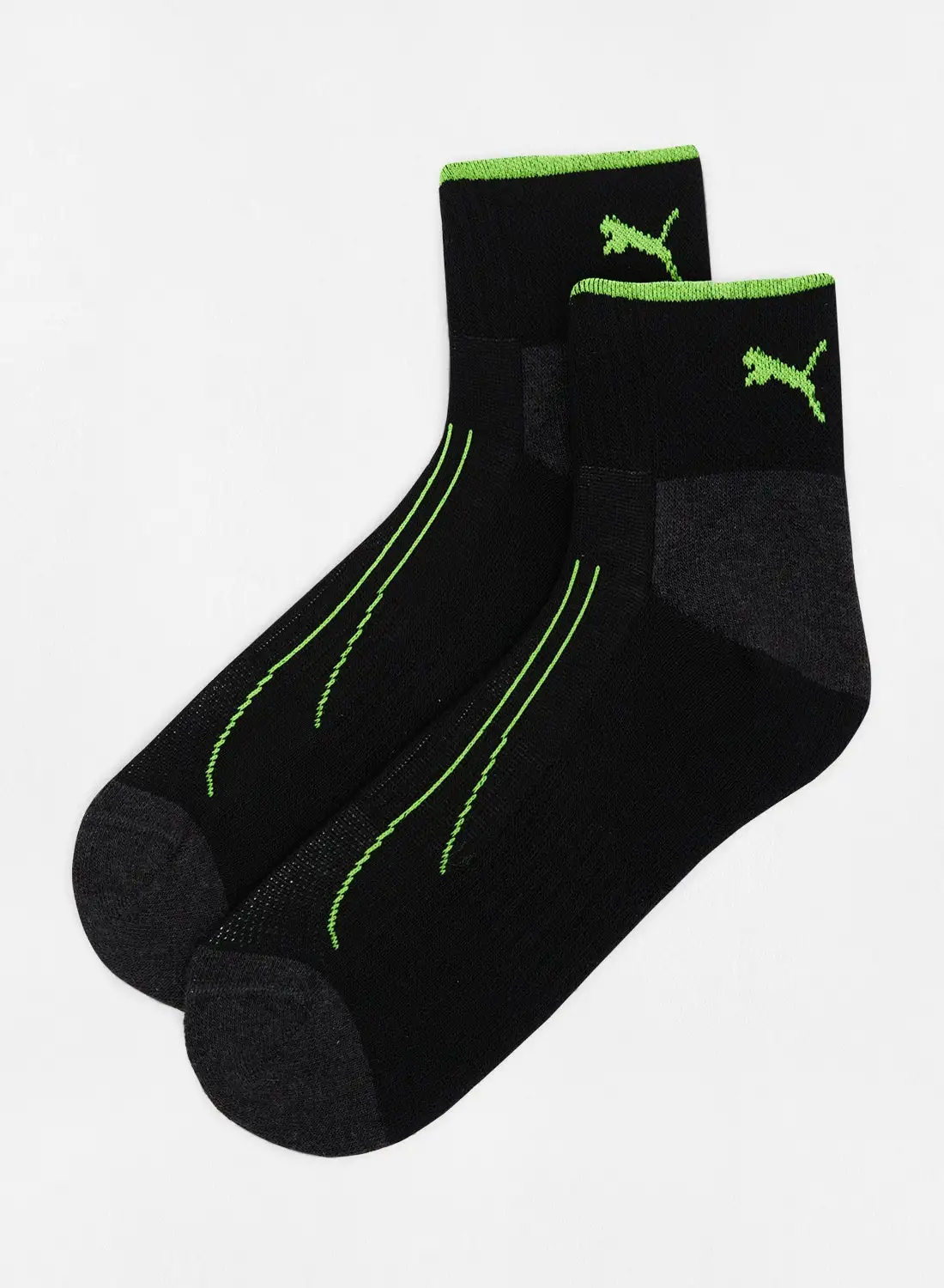 PUMA Cell Train Quarter Socks (Pack of 2) Black