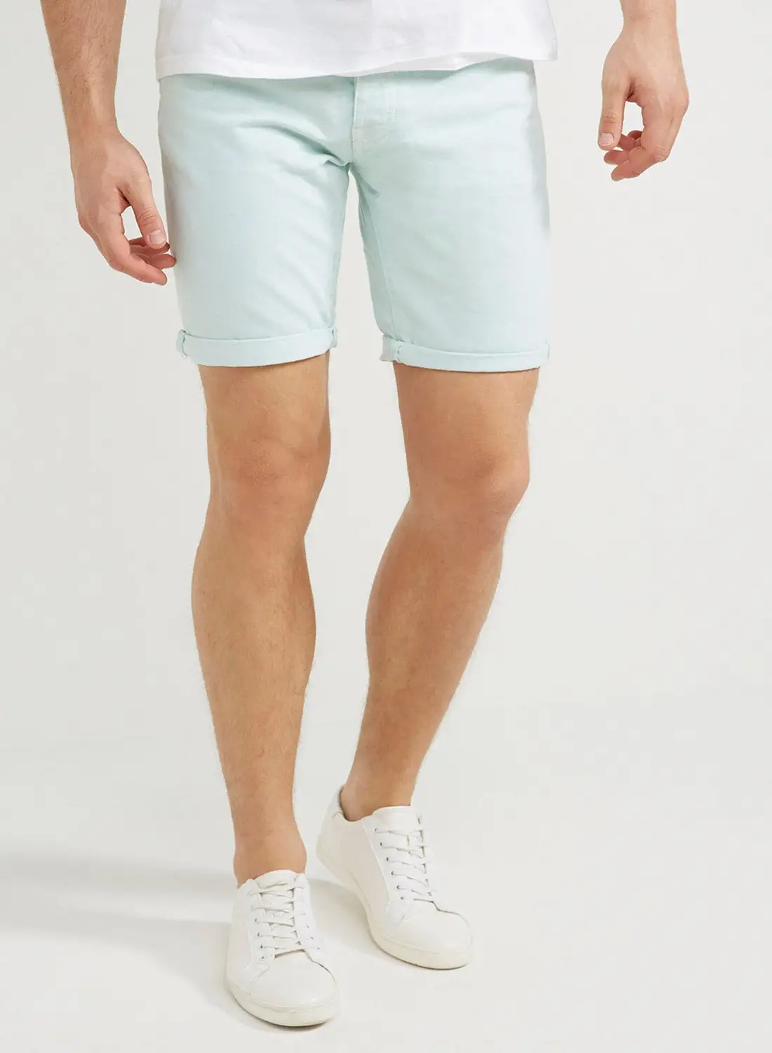 Lois Twill Shorts Sky Blue