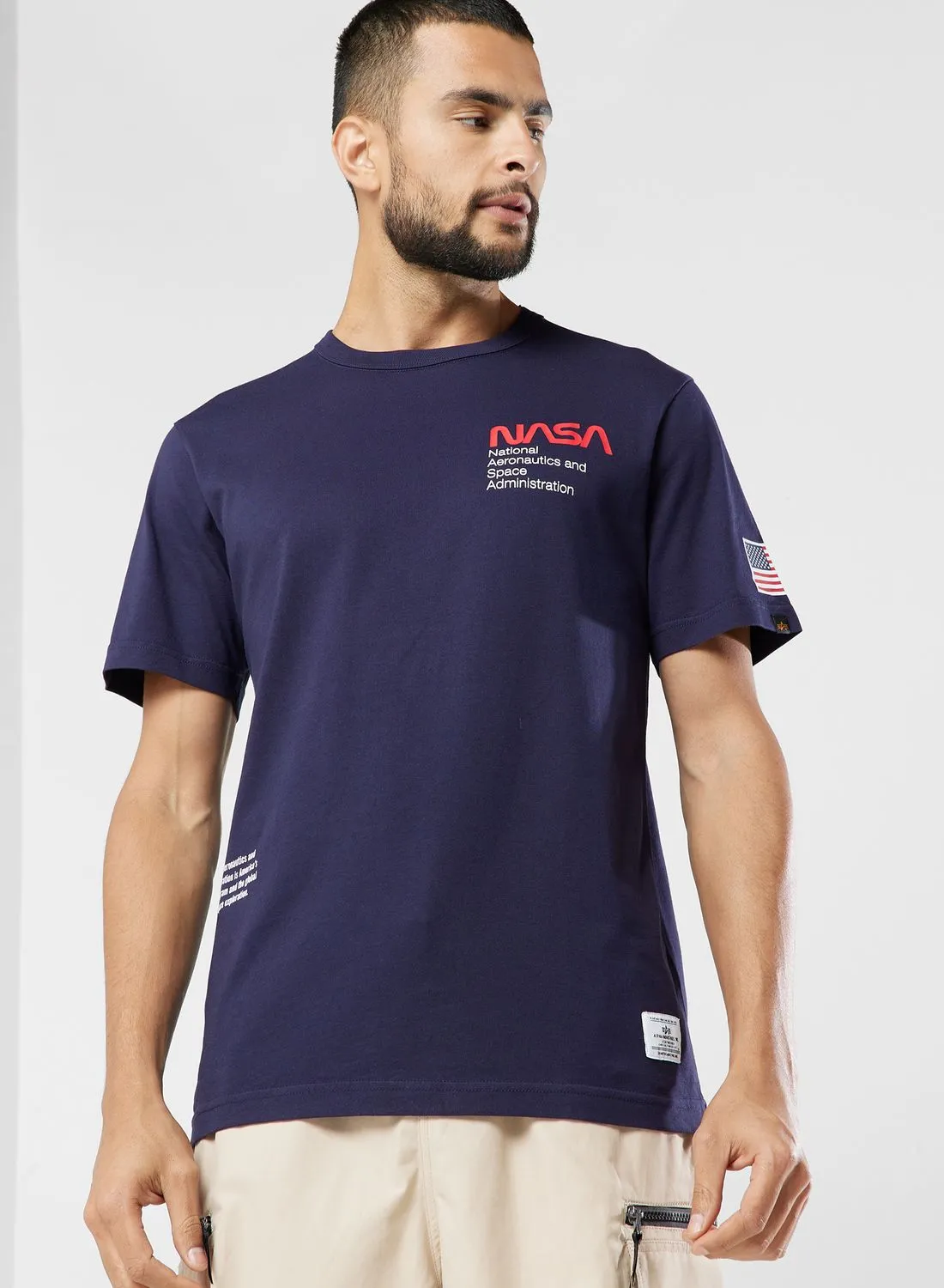 Alpha Industries Nasa Worm Logo T-Shirt