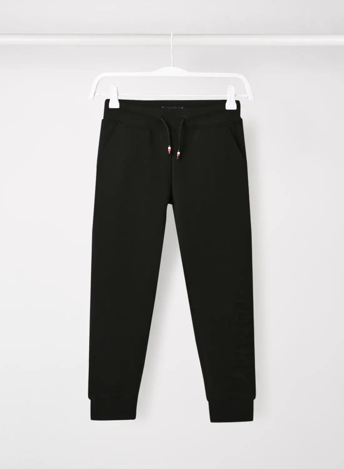 TOMMY HILFIGER Boys Embossed Logo Joggers Black