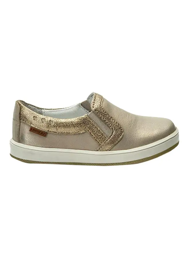 Lasocki Infant Girls Glitter Slip Ons Gold