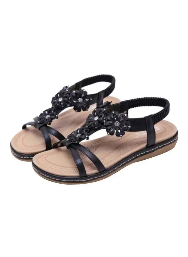 HUSK'SWARE Pull-On Comfort Sandals Black