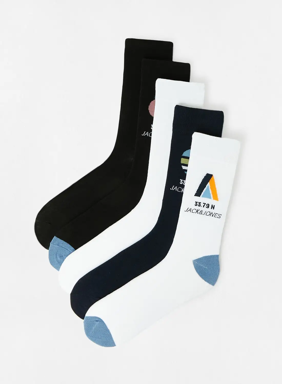 JACK & JONES Tennis Socks (Pack of 5) Multicolour