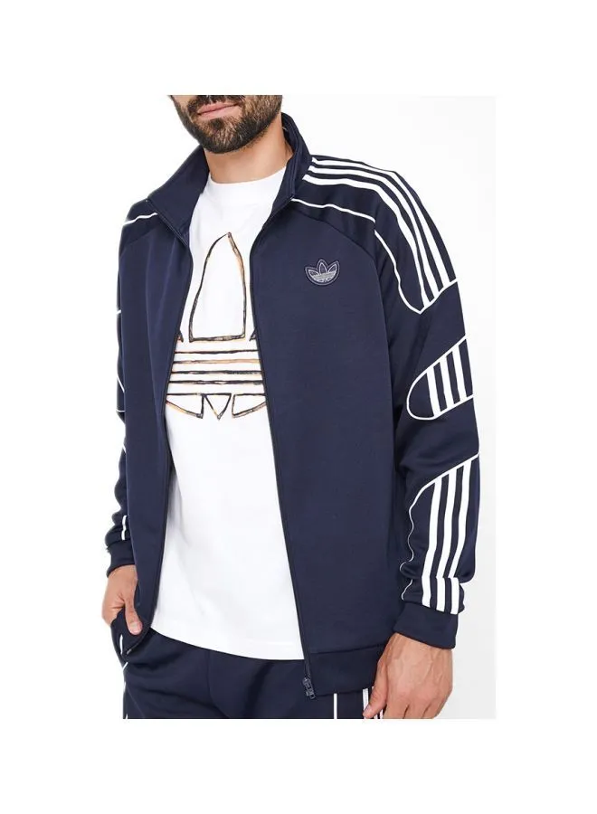 adidas Originals Long Sleeve Flamestrike Track Jacket Navy