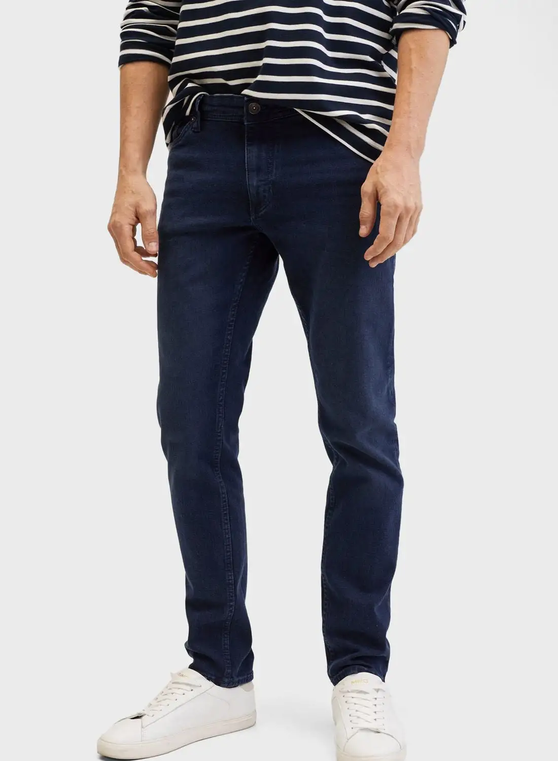 Mango Man Mid Wash Slim Fit Jeans