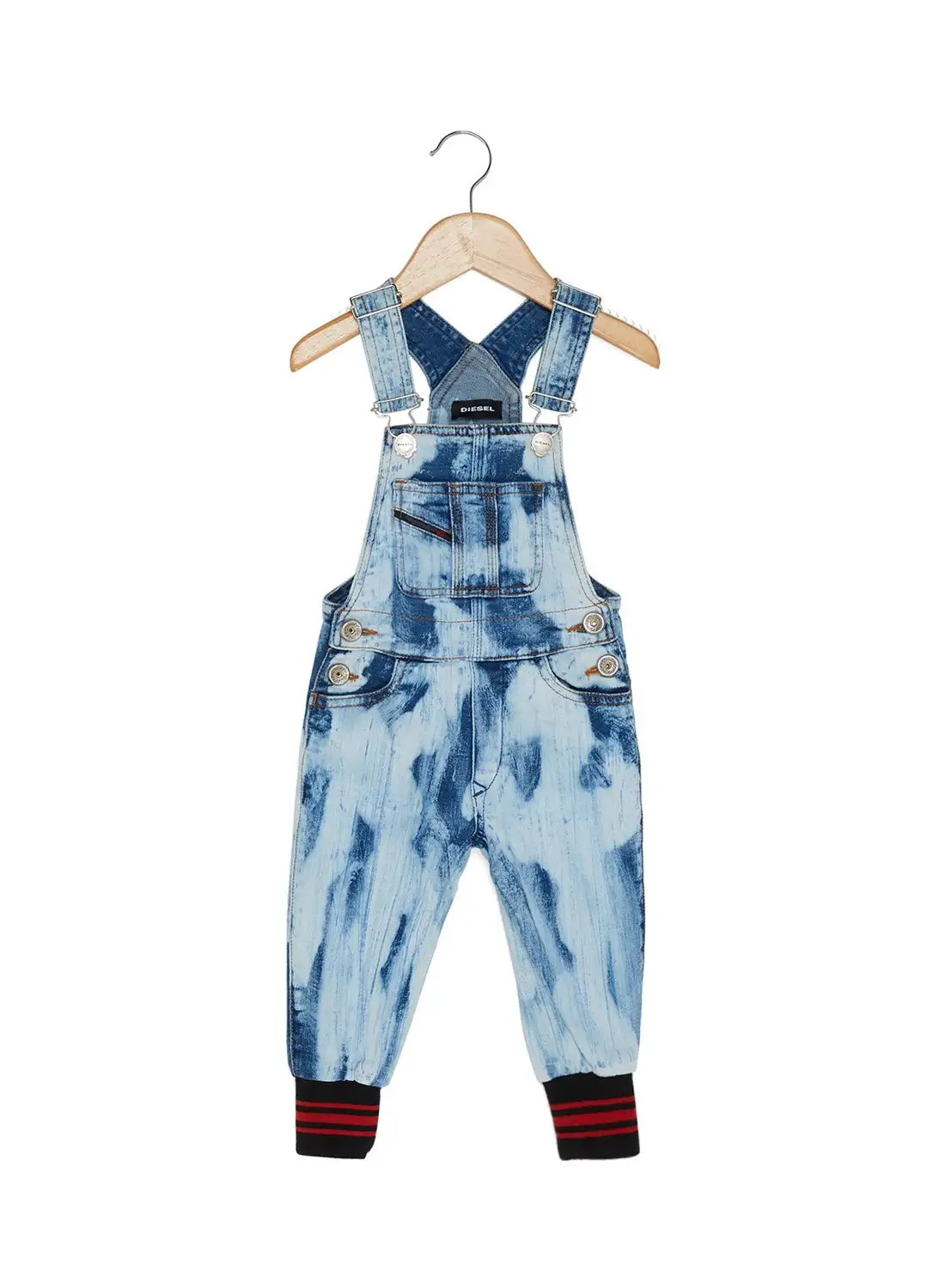 DIESEL KID Pathyb Dungarees Blue Denim