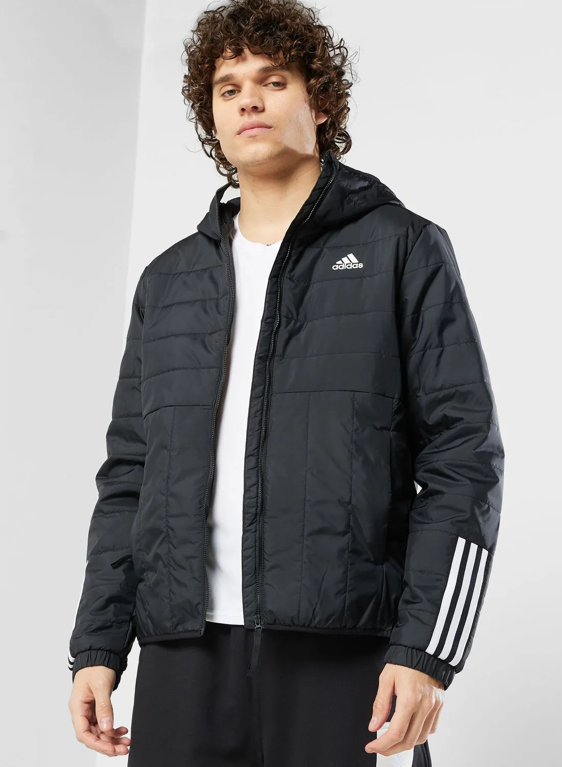 Adidas 3 Stripe Itavic Hooded Jacket