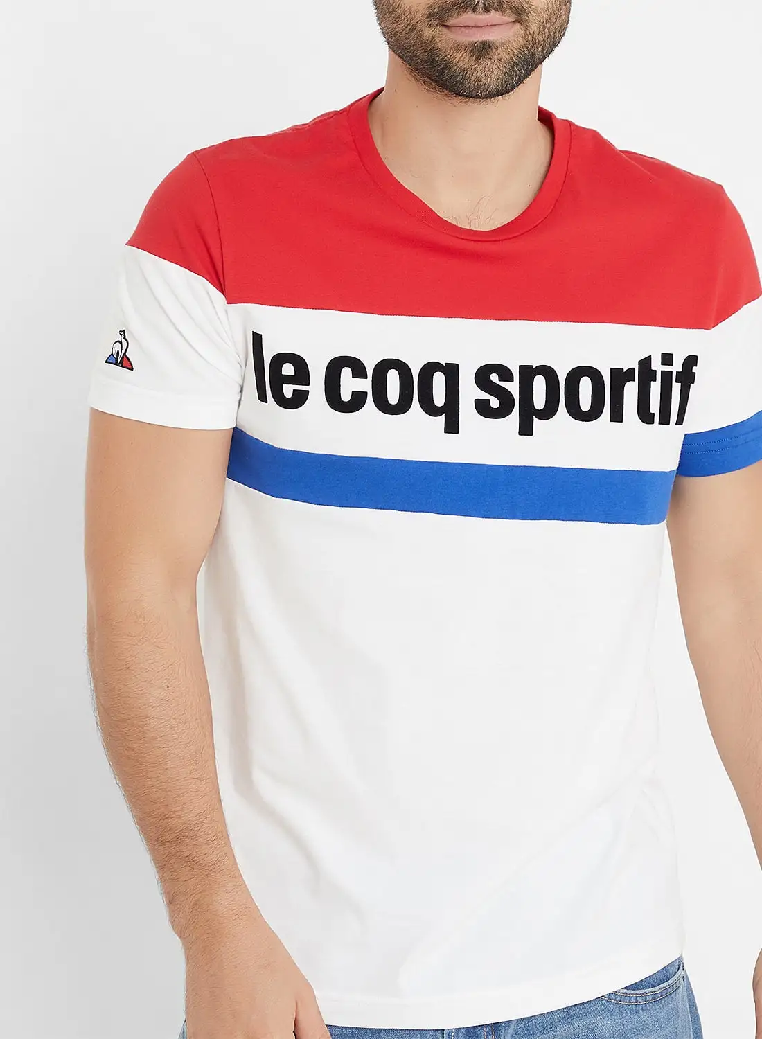 تي شيرت Le coq sportif Tri N1 Ss أبيض بصري