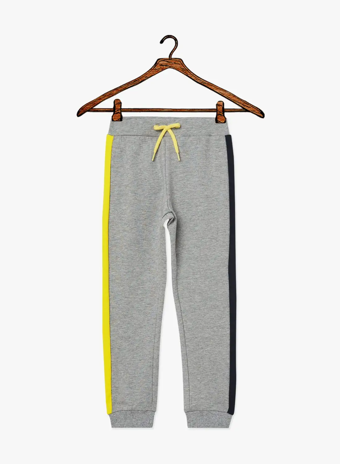 NAME IT Boys Contrast Stripe Sweatpants Grey