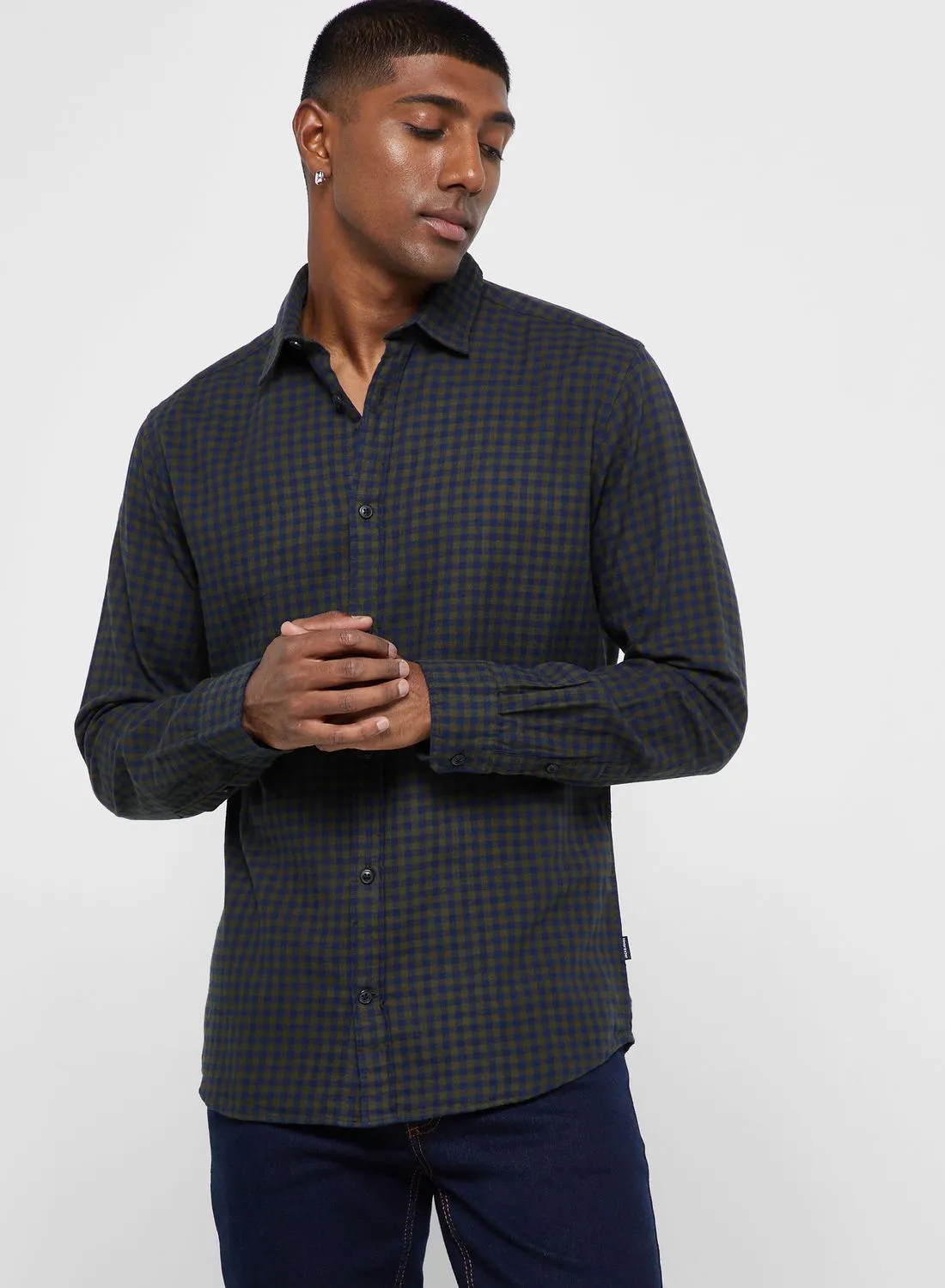 JACK & JONES Checked Slim Fit Shirt