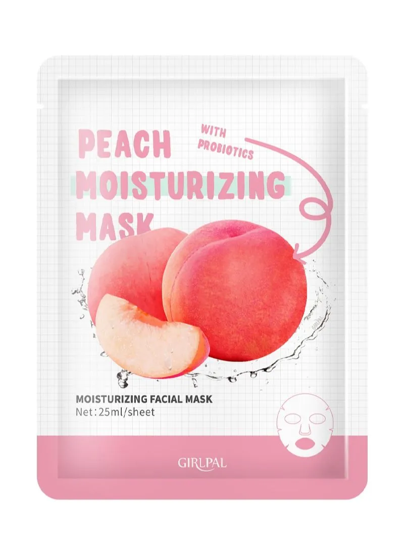 GIRLPAL GIRLPAL Peach Moisturizing Facial Mask 1-piece 25ml