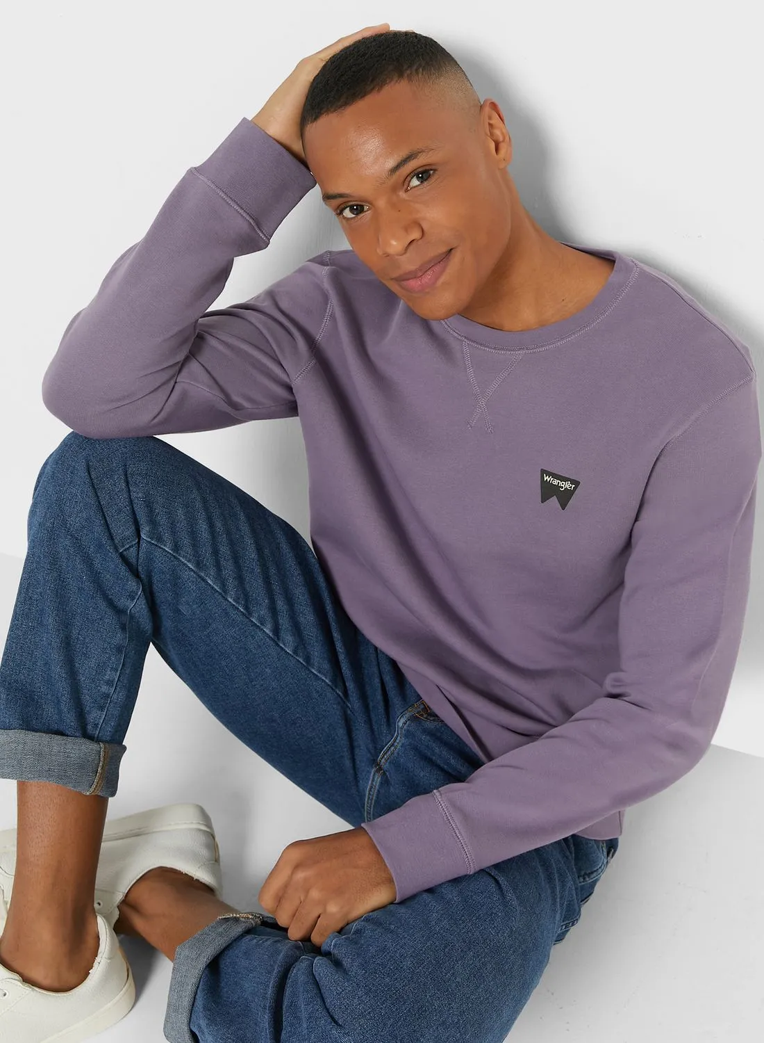 Wrangler Logo Crew Neck Sweatshirt