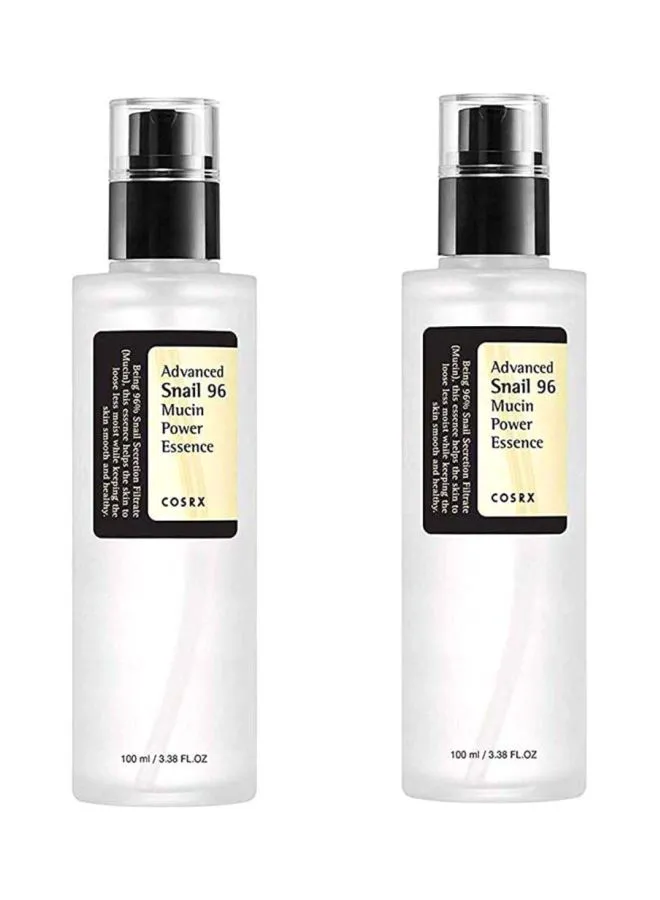 حزمة من 2 حلزون متطور 96 Mucin Power Essence 2x100 مل من كوسركس