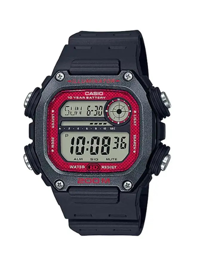 CASIO Men's Resin Digital Watch DW-291H-1BVDF - 51 mm - Black