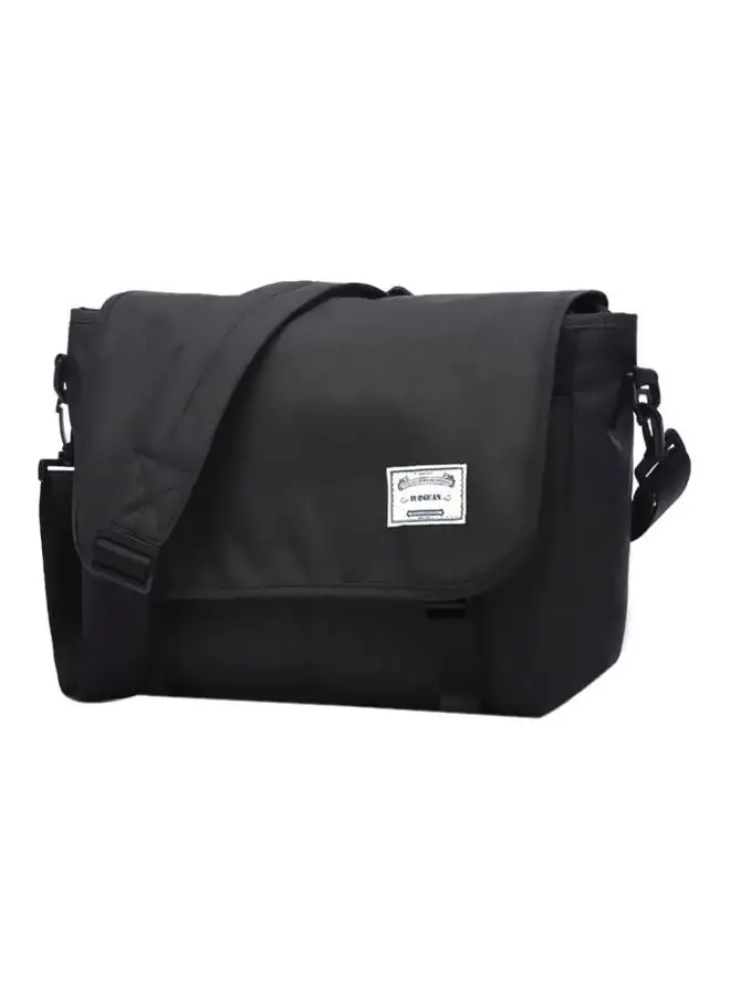 Generic Canvas Messenger Bag Black