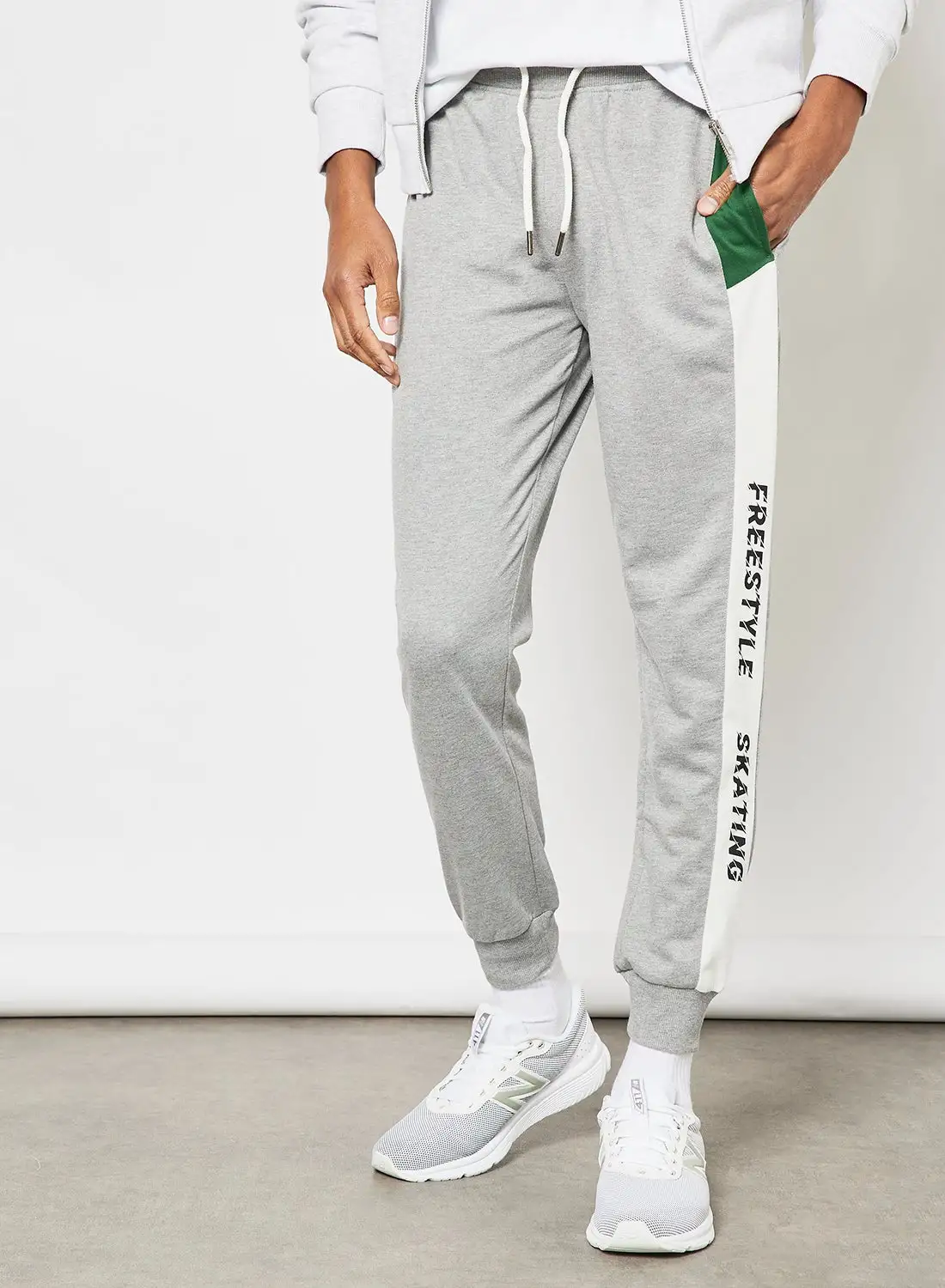 ABOF Regular Fit Joggers Snow White/Grey