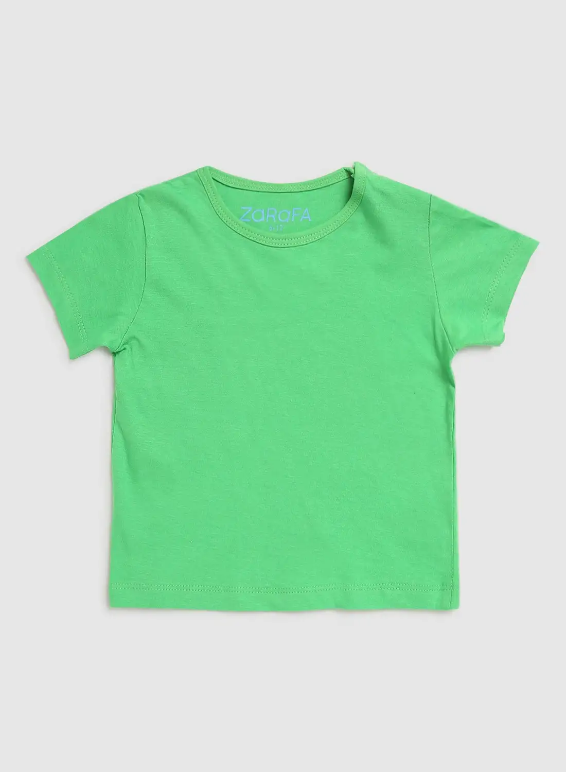 Zarafa Solid Round Neck T-Shirt Lime