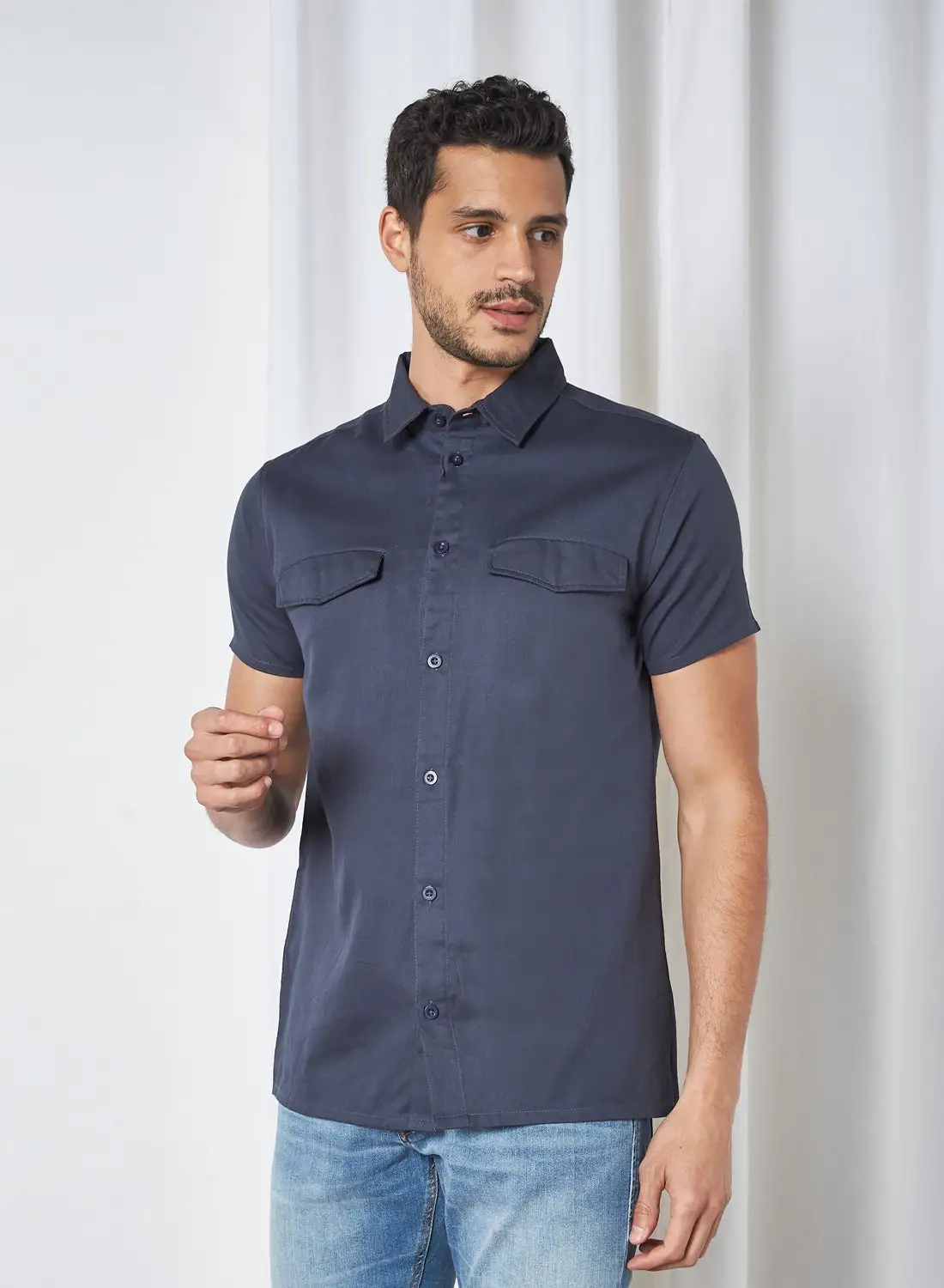 STATE 8 Basic Shirt Navy