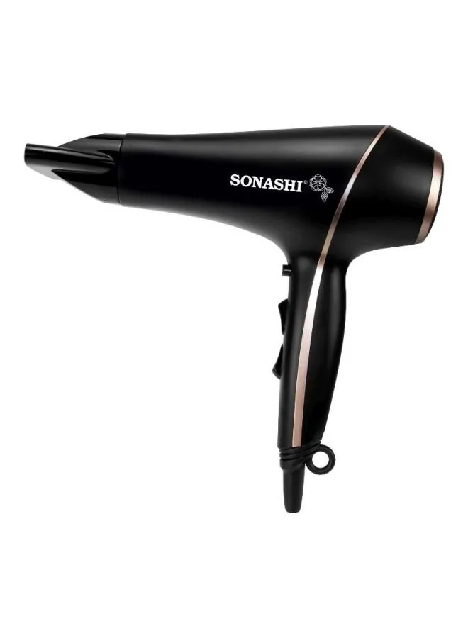 SONASHI Hair Dryer SHD-5004 Black/ Gold 9.8 x 27.2 x 24.4cm