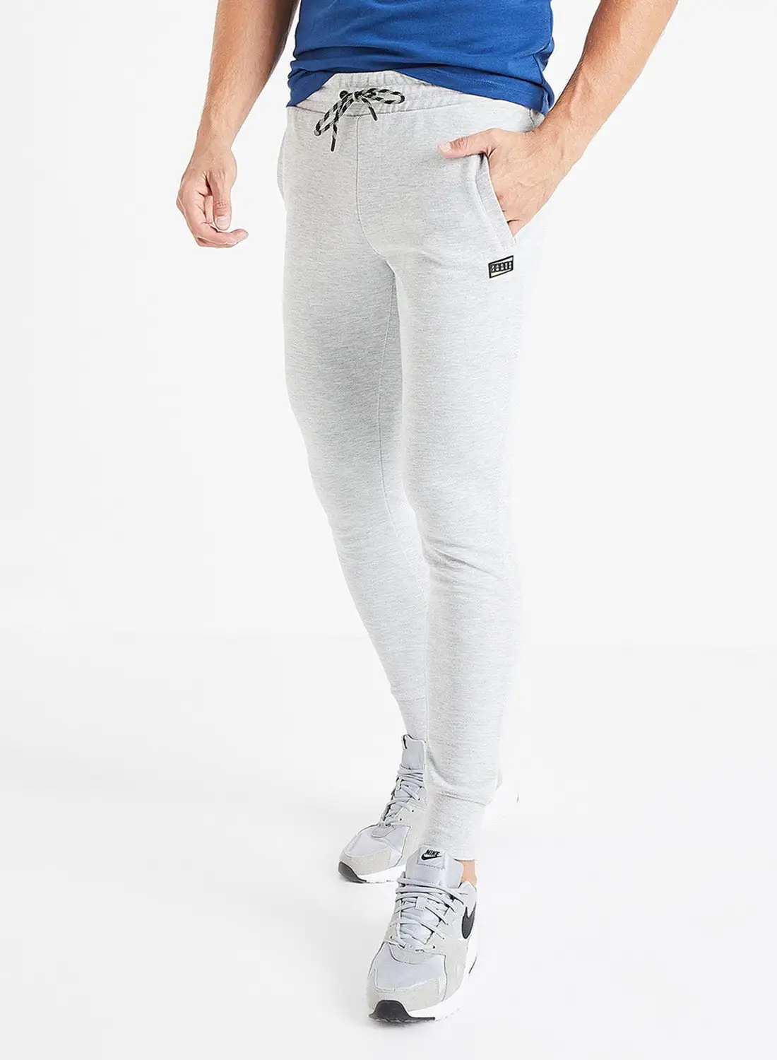 JACK & JONES Drawstring Waist Sweatpants Grey