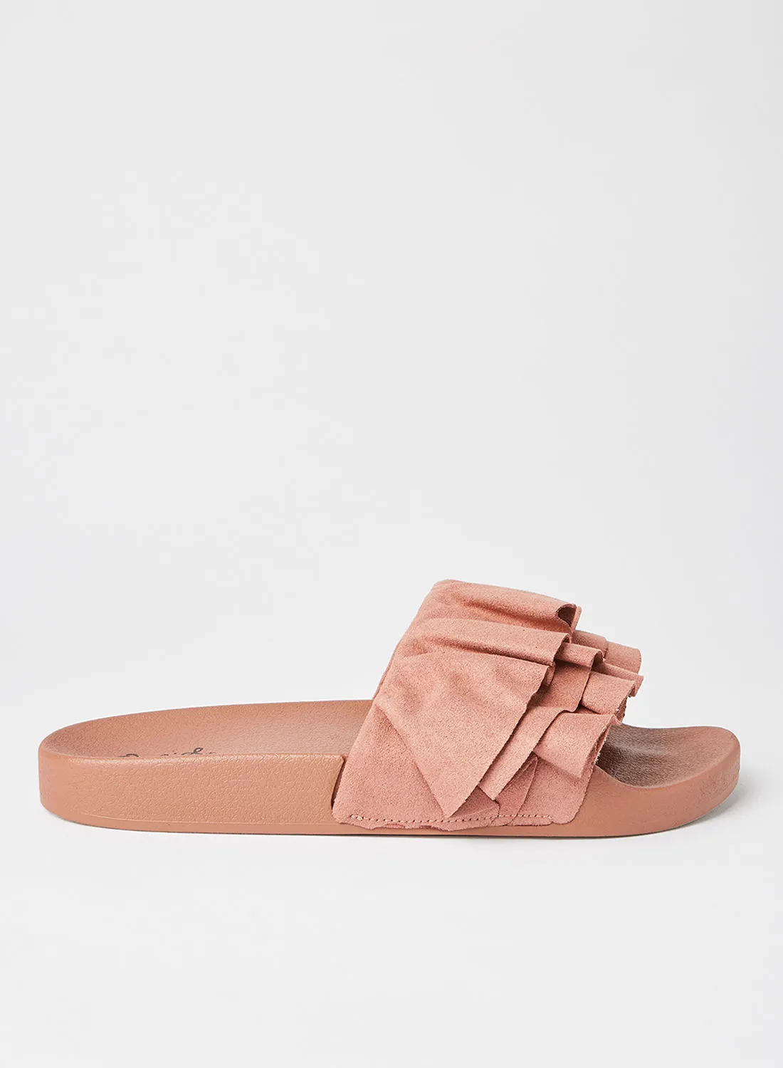 Qupid Booboo Flat Sandals Mauve