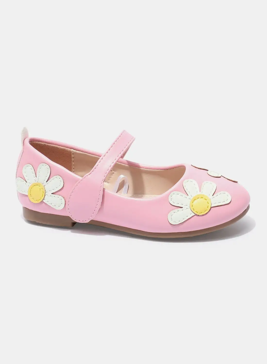 NEON Girl's Casual Flat Ballerina Pink