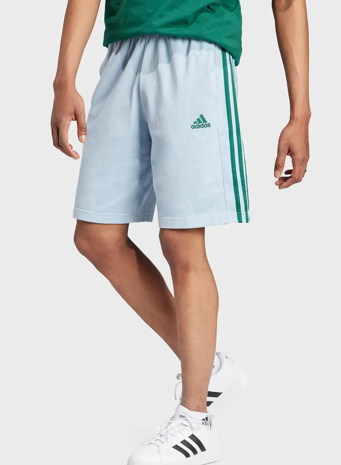 Adidas Essentials Single Jersey 3-Stripes Shorts