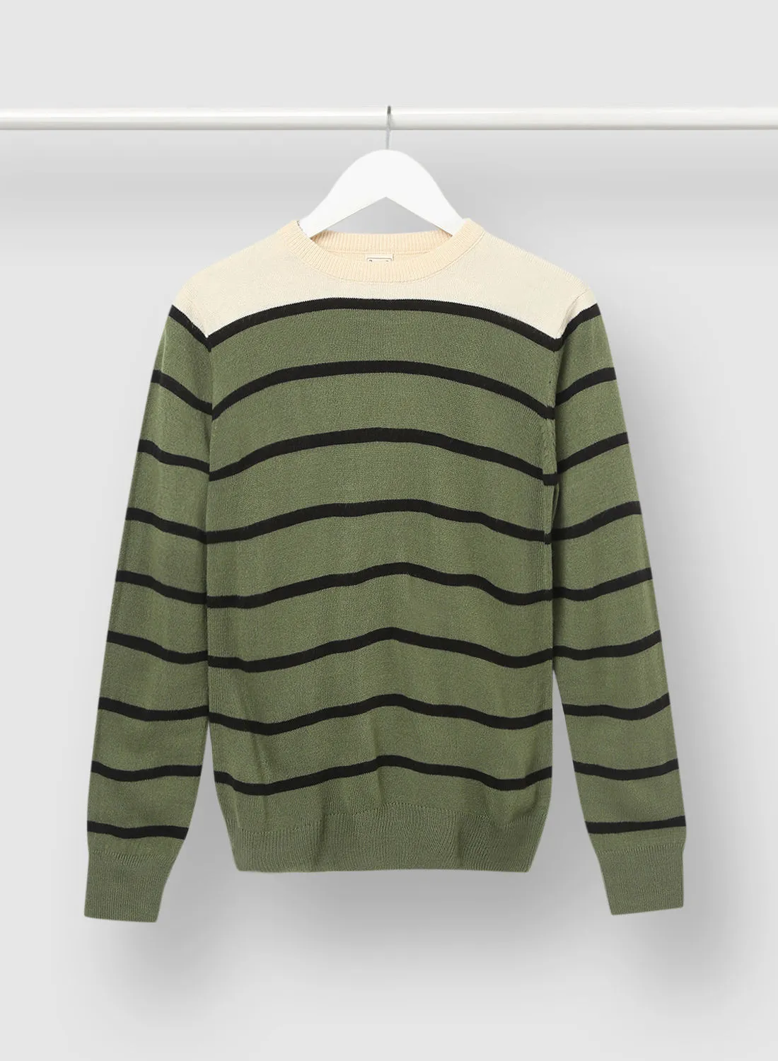 NEON Boy Casual Long Sleeve Sweater Green