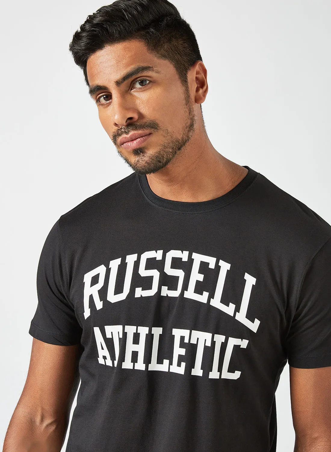 Russell Athletic Wordmark Cotton T-Shirt Black