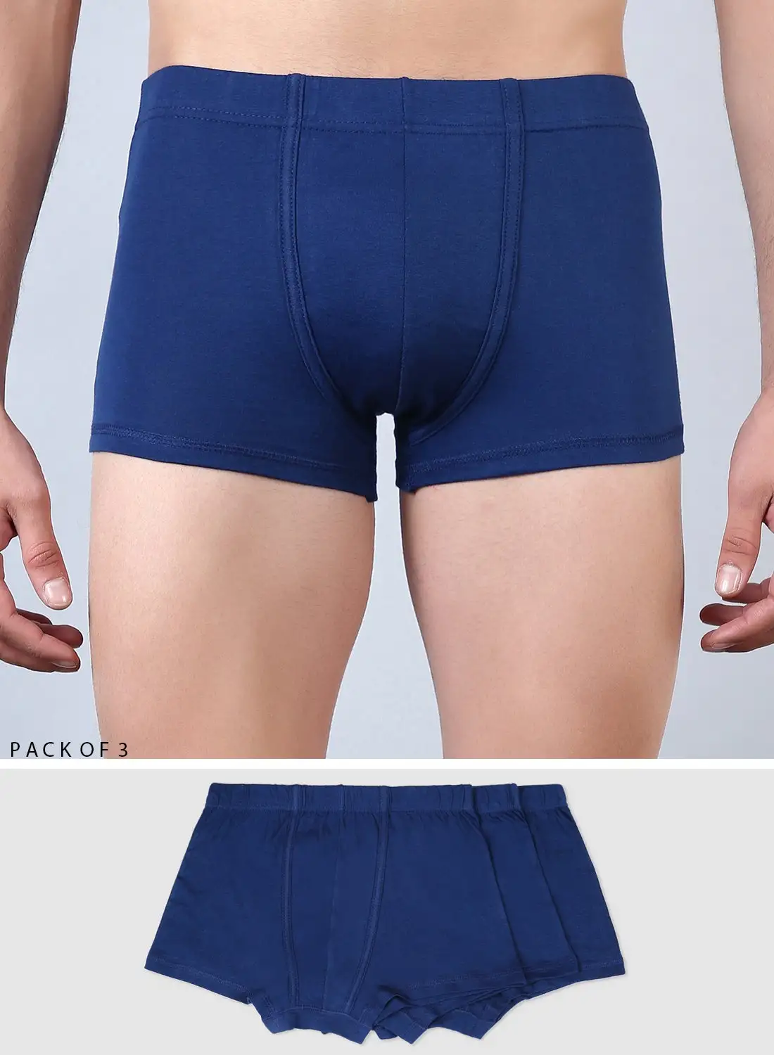 QUWA ( Pack of 3 ) Comfortable Brief Navy Blue