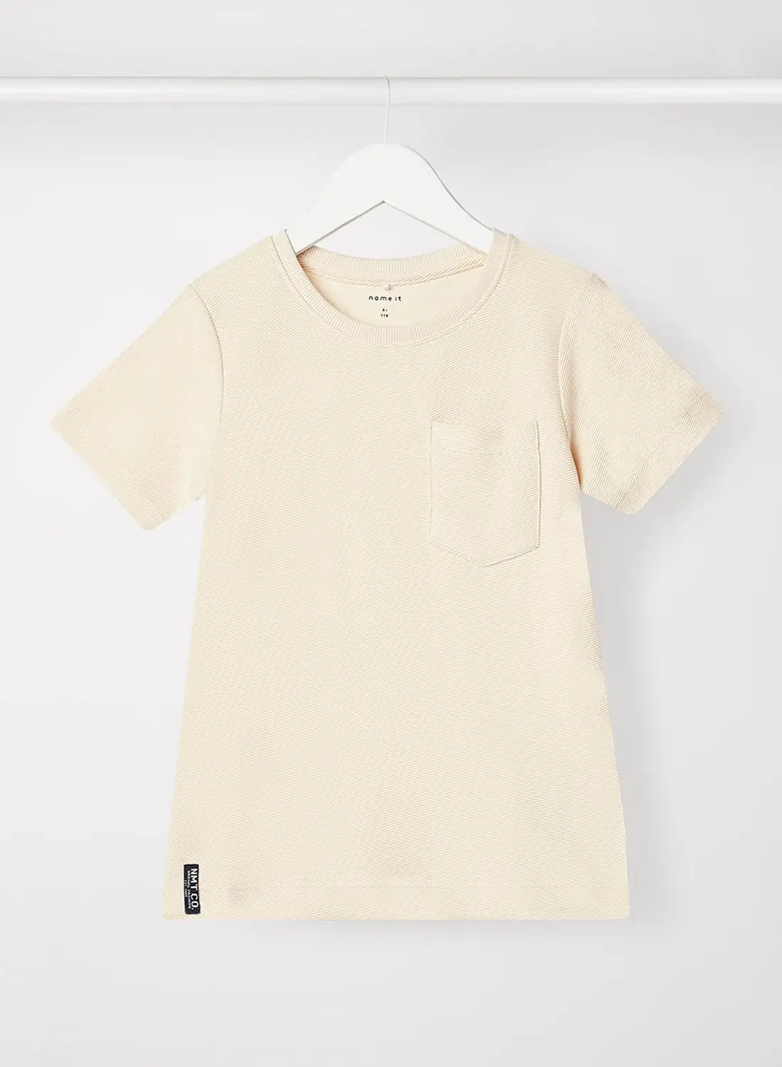 NAME IT Kids / Teen Pocket Detail T-Shirt بيج