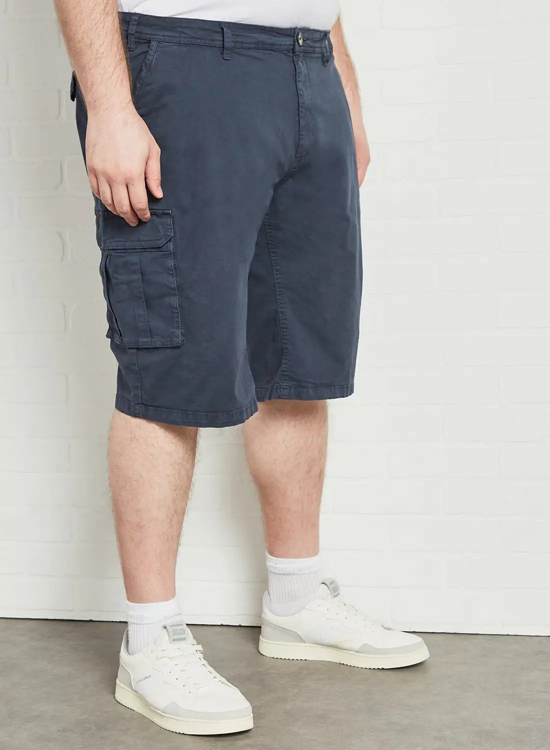 North 56°4 Plus Size Cargo Shorts Navy Blue