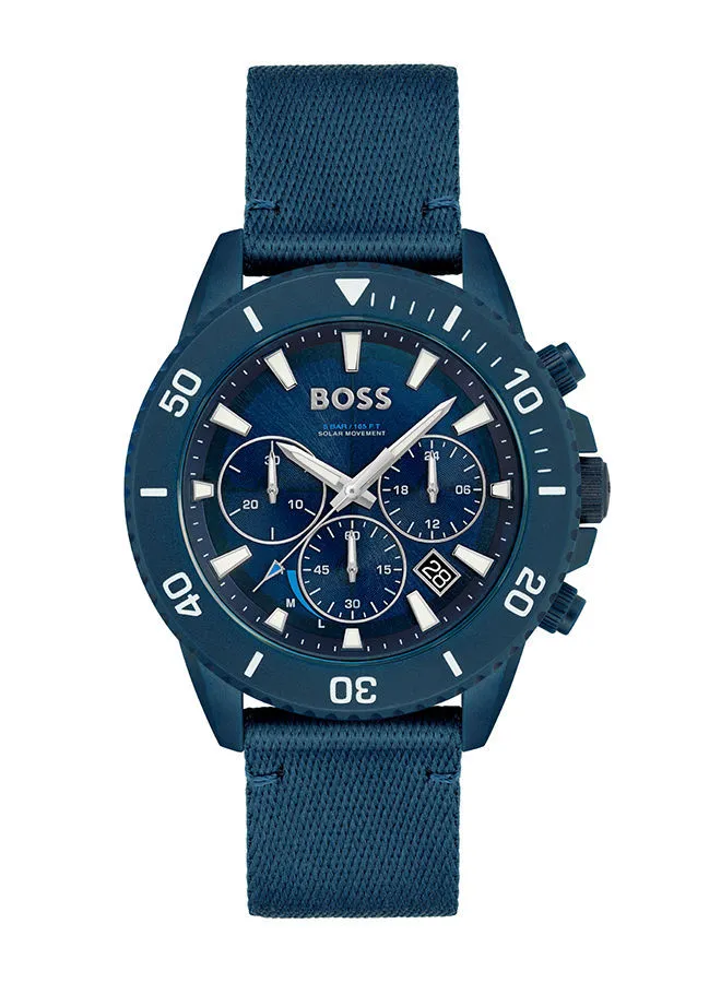 HUGO BOSS Men's Chronograph Round Nylon Wrist Watch 1513919 - 45 mm